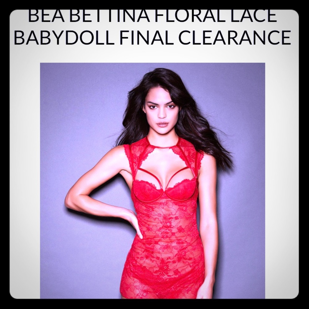 NWT Frederick’s of Hollywood lace babydoll/panty